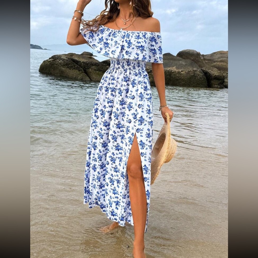 Off the shoulder summer dress